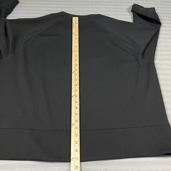 Eileen Fisher Sweater Womens 2X Lyocell Soft Black Round Neck Oversized Made USA - Picture 9 of 11